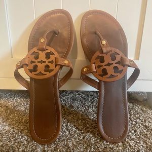 TORY BURCH MILLER SANDALS | vintage vachetta